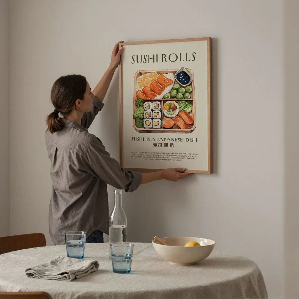 Plakat ilustracja Sushi