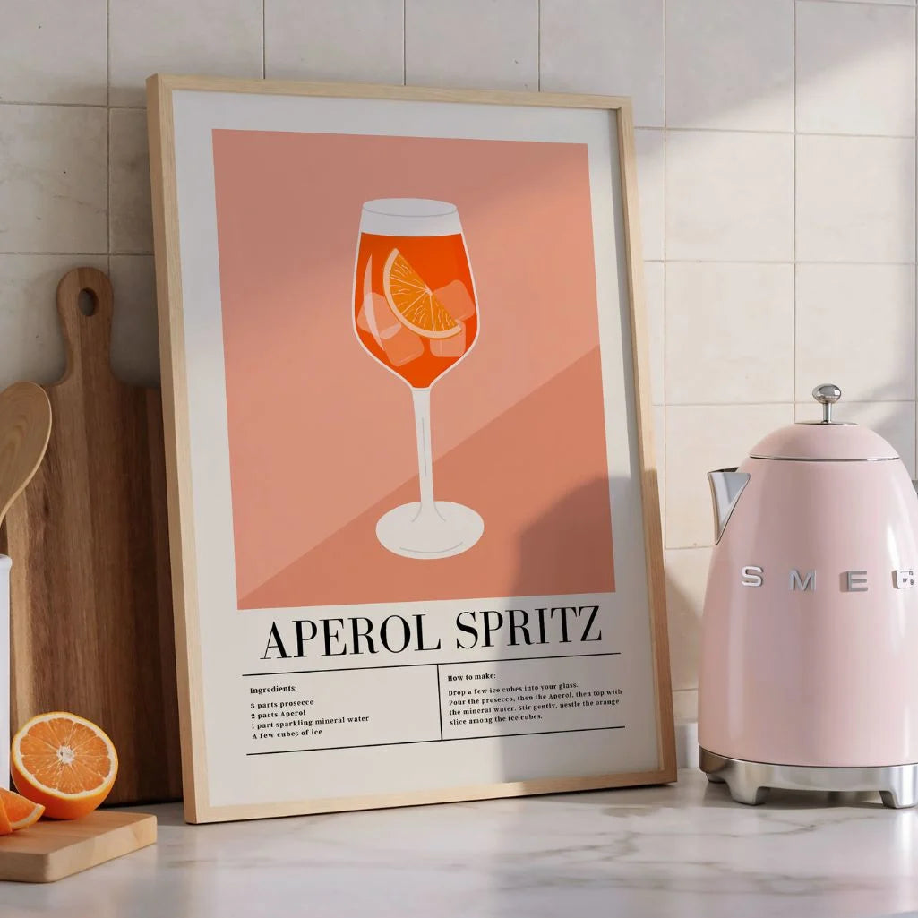 Plakat graficzny Aperol Spritz