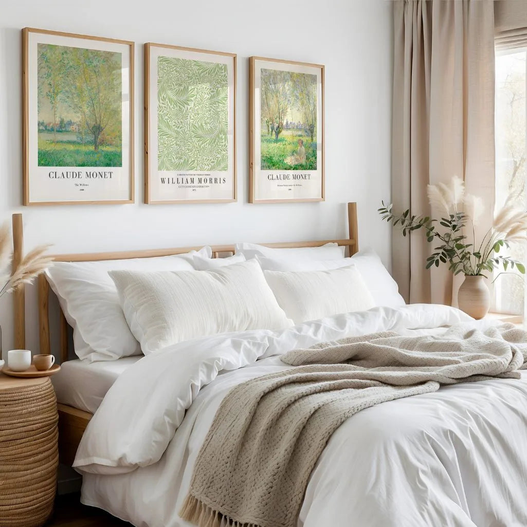 Claude Monet i William Morris – Zestaw 3 plakatów