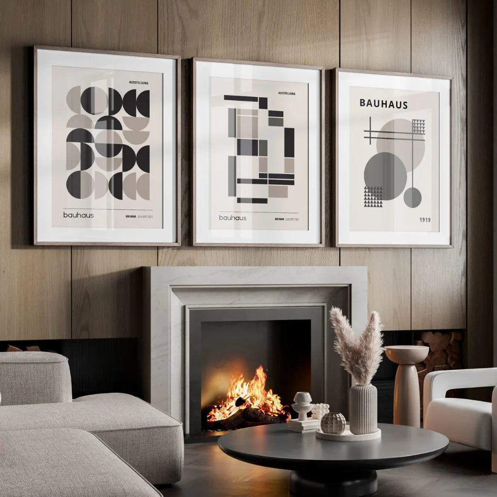 Construction & Balance Bauhaus Poster Set of 3
