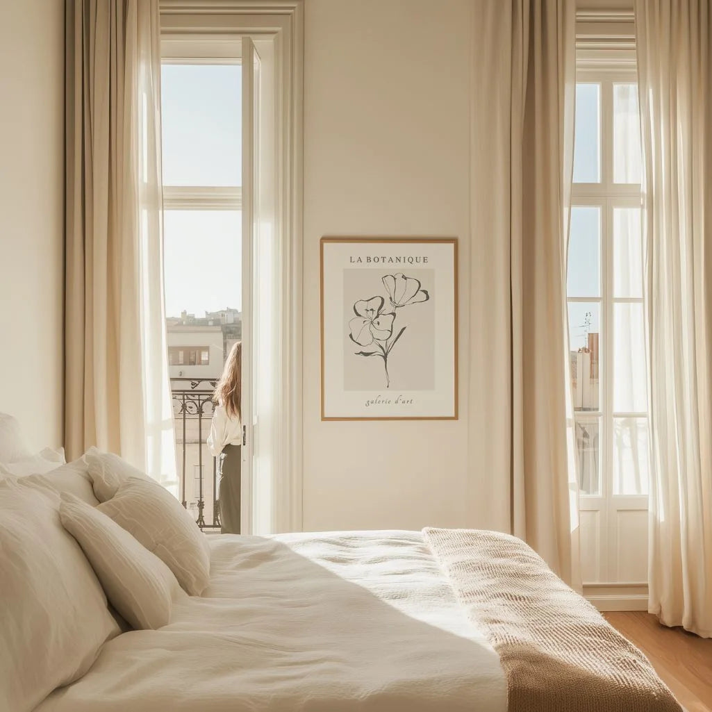 Plakat Kwiatowa Linia Elegancja