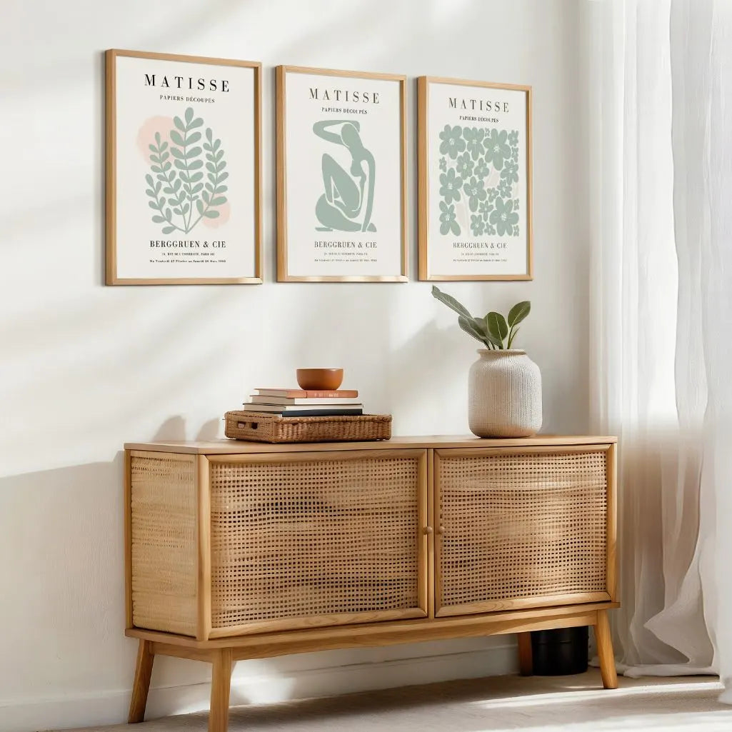 Henri Matisse Green Harmony Set of 3 Posters