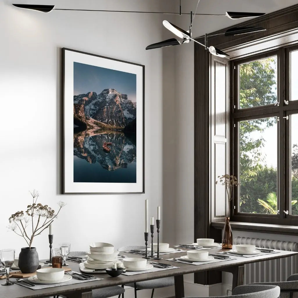 Mountain Lake at Dusk Poster