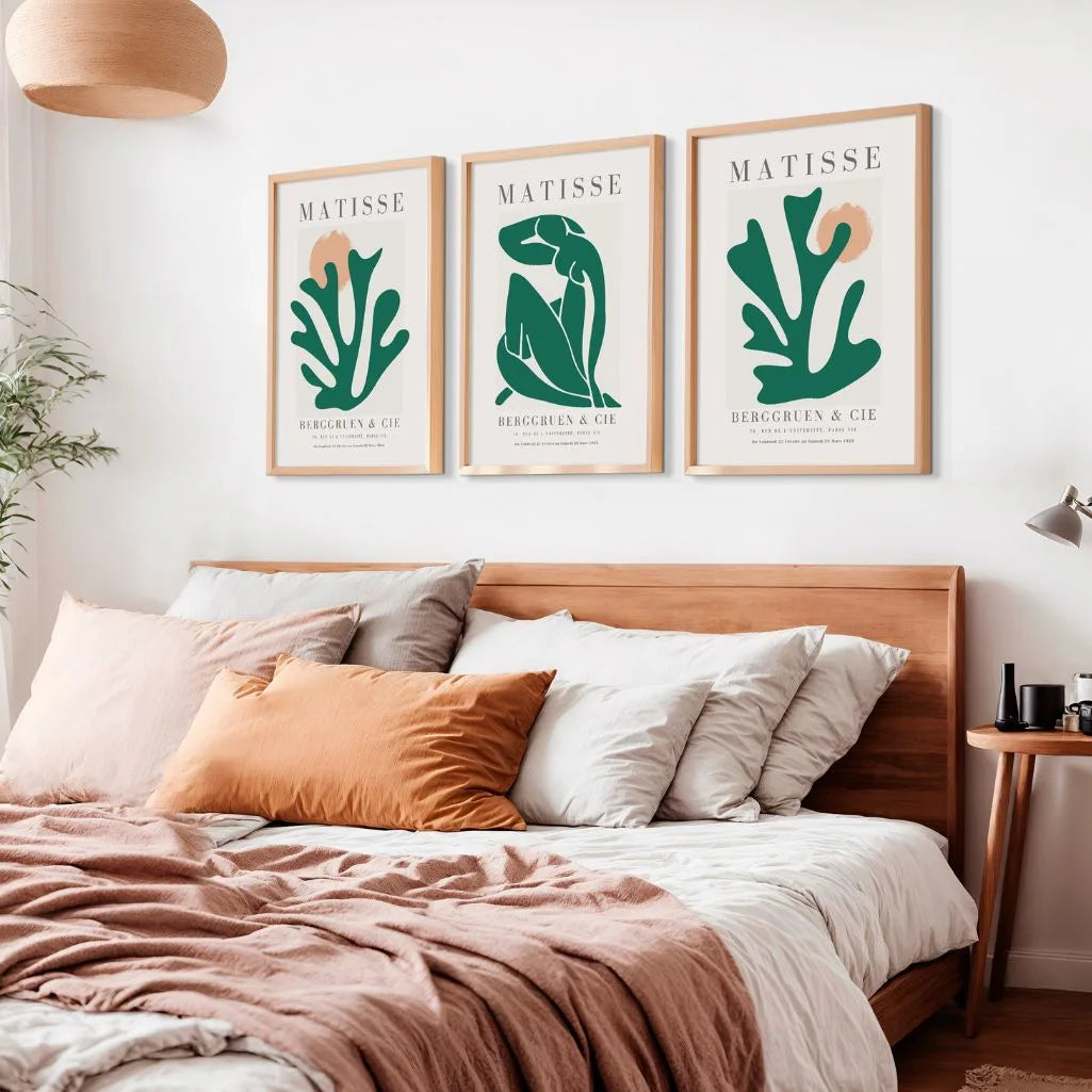 Plakaty Henri Matisse – Zestaw 3 Sztuki „Nu Bleu &amp; Organiczne formy”