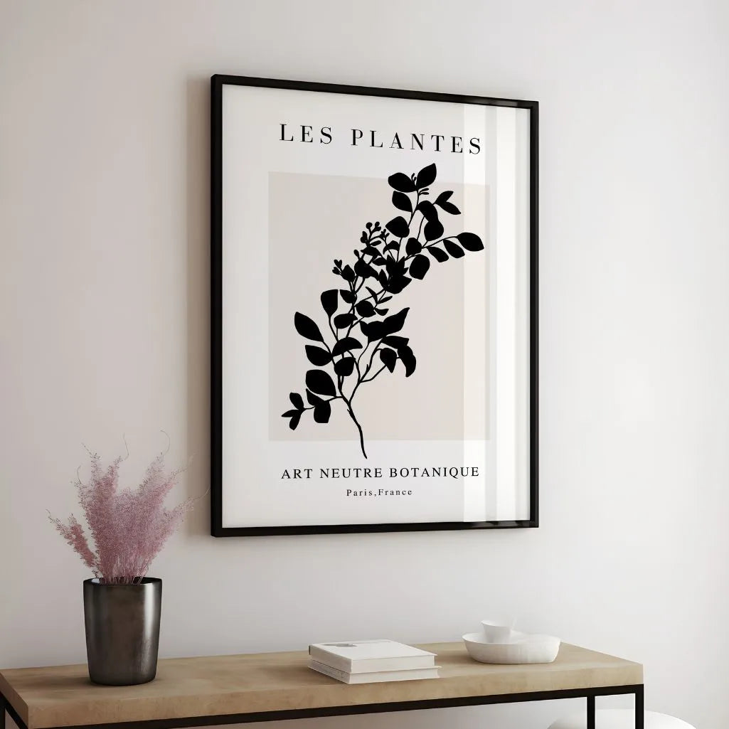 Parisienne Noir Botanical Poster