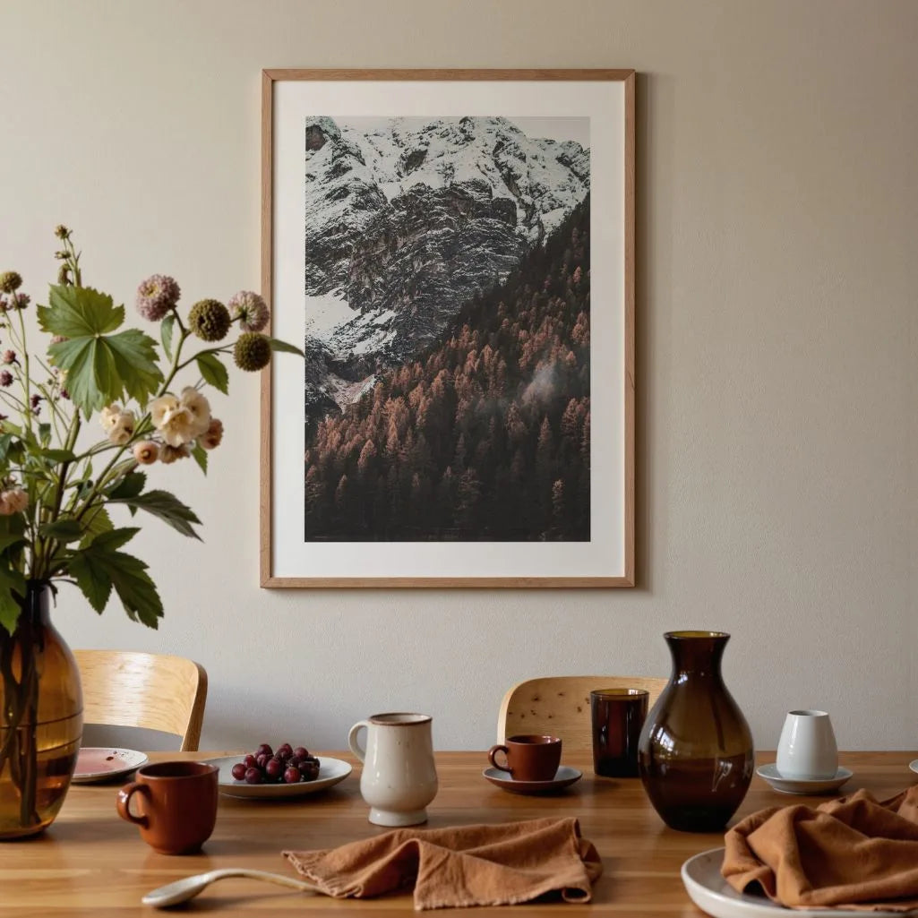 Mountain Contrast Poster