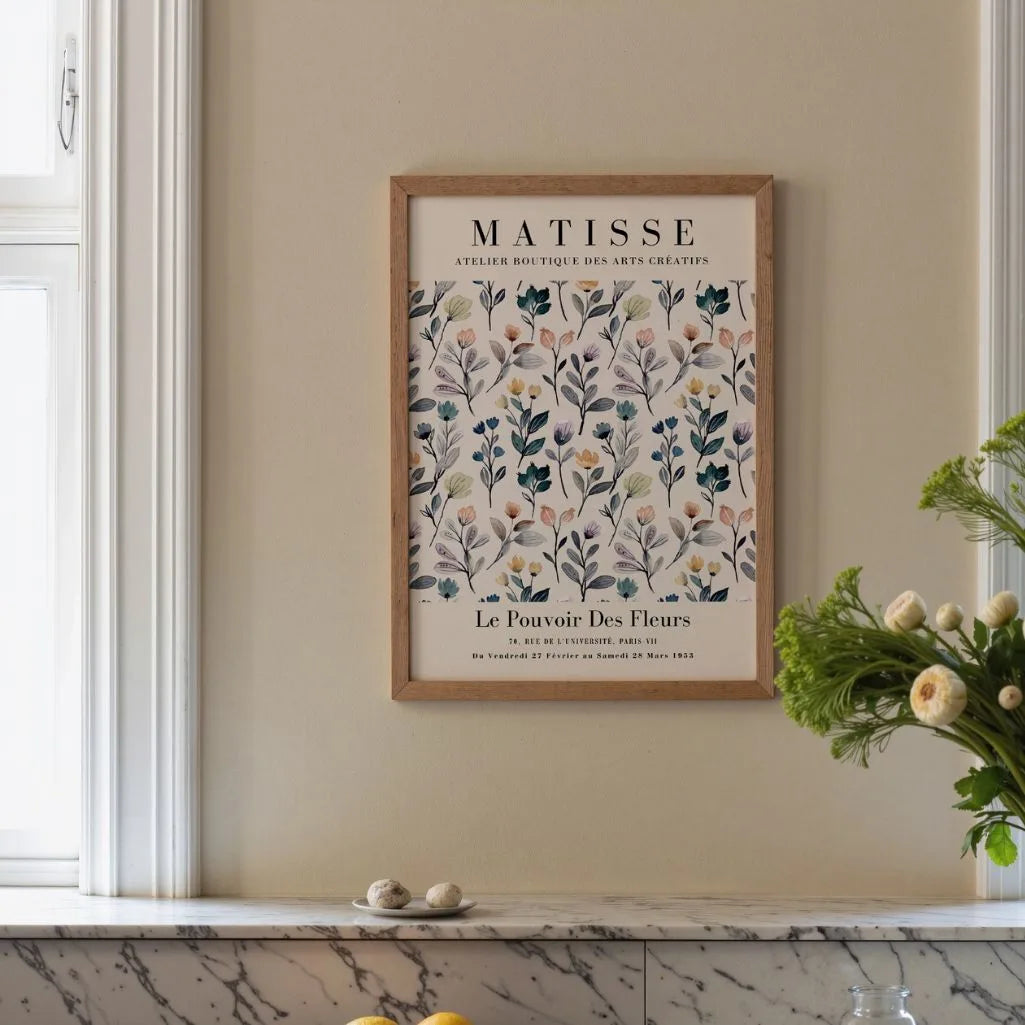 Matisse Pastel Flowers Poster