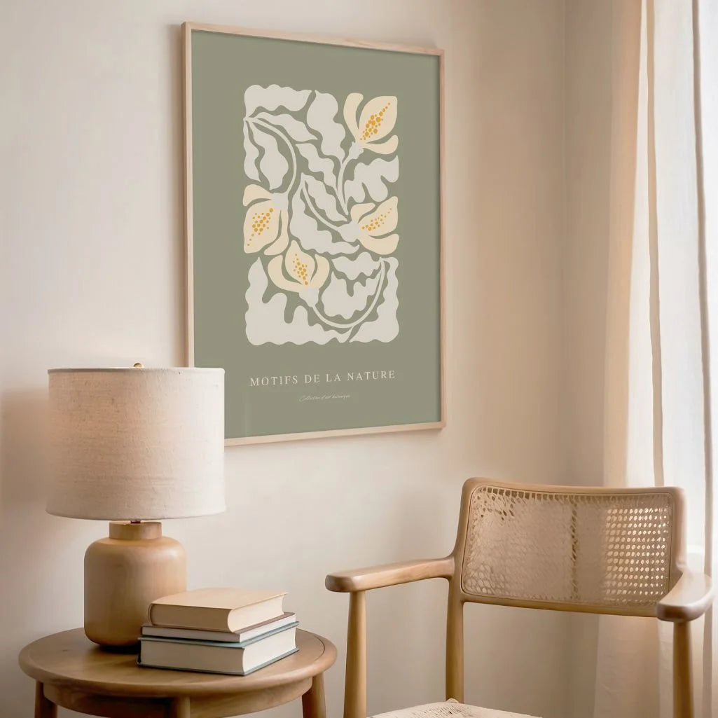 Retro Calla Lilies Poster