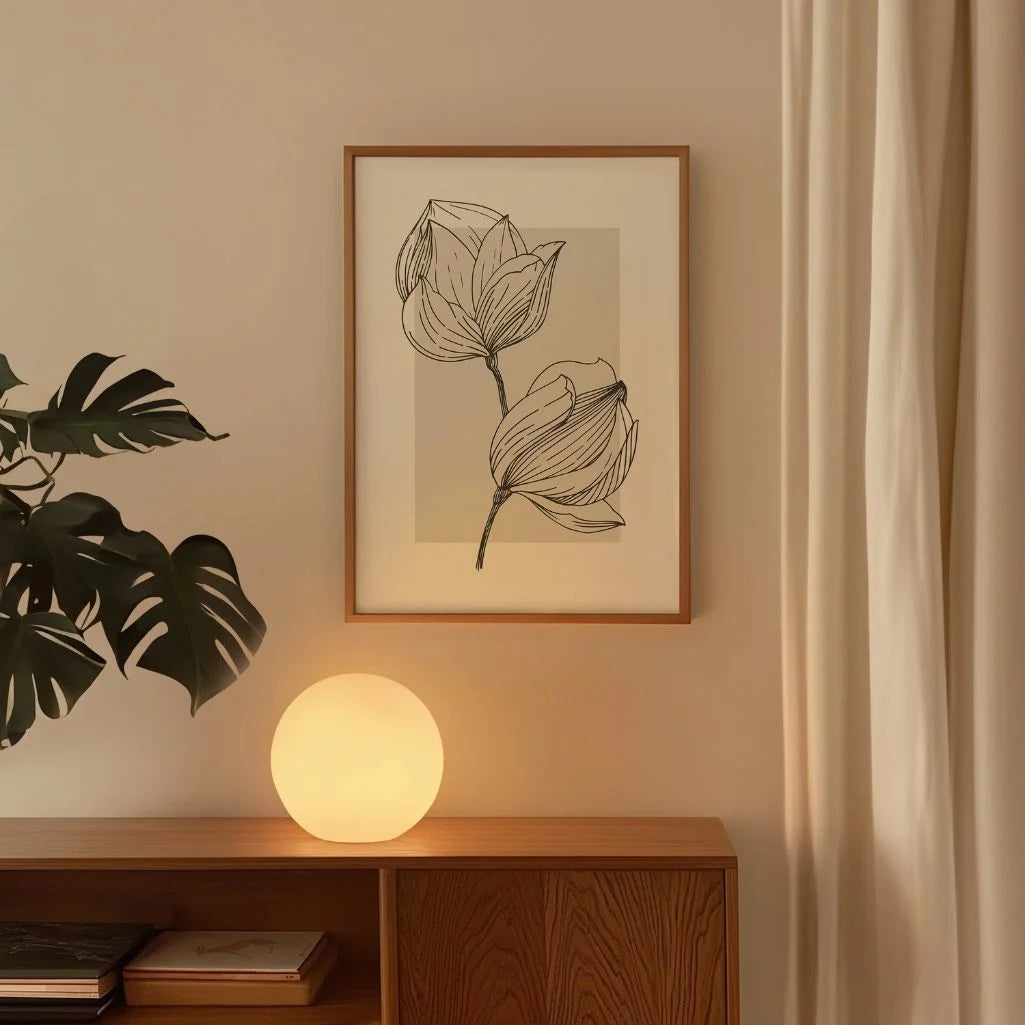 Plakat Botaniczny Linia Magnolia