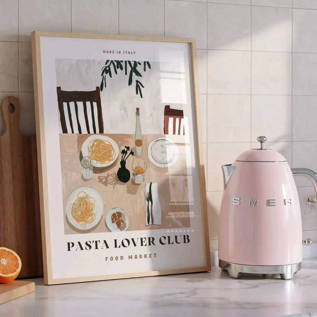 Plakat z Włoską Pastą
