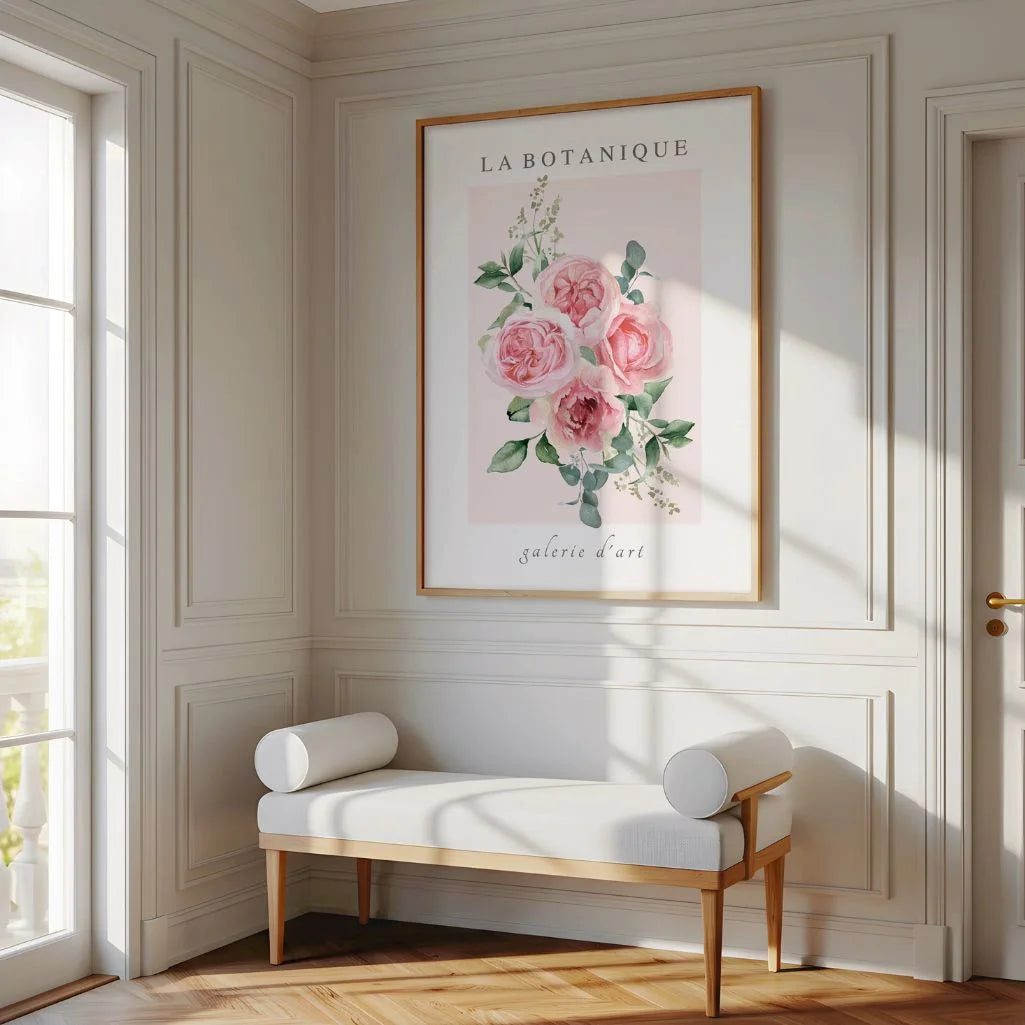 Pastel Rose Bouquet Poster