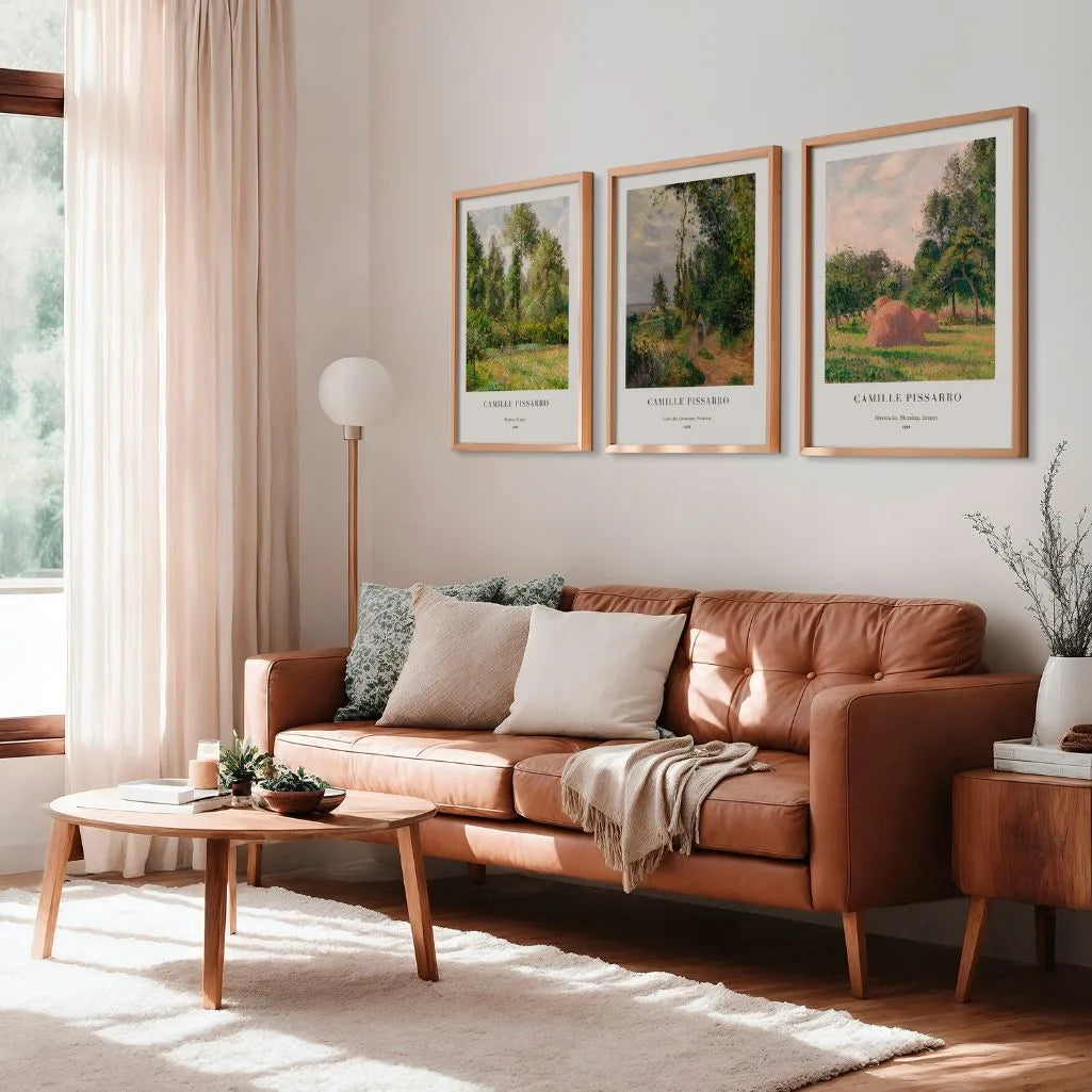 Camille Pissarro French Landscapes – Set of 3 Posters