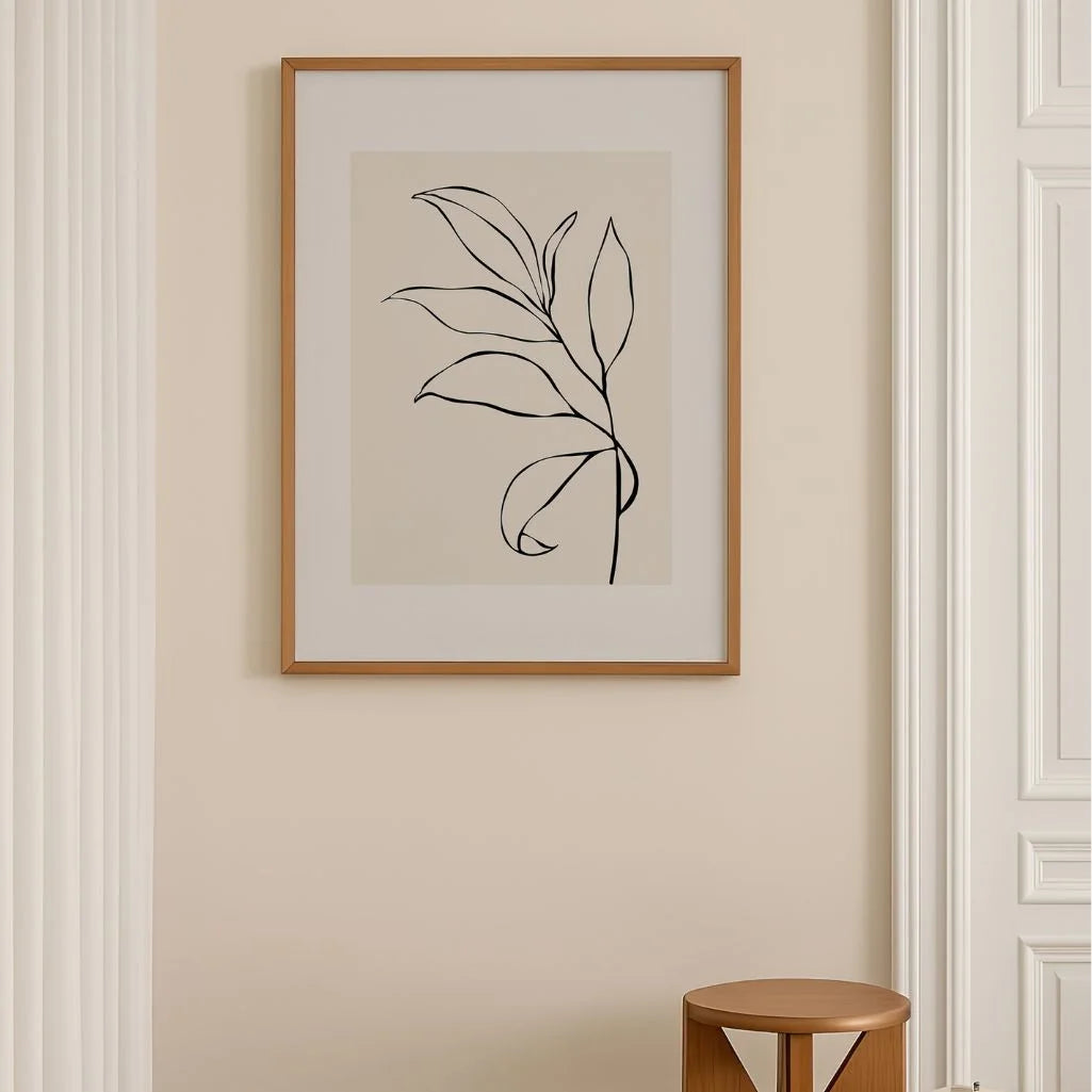 Minimalist Botanical Line Art Poster