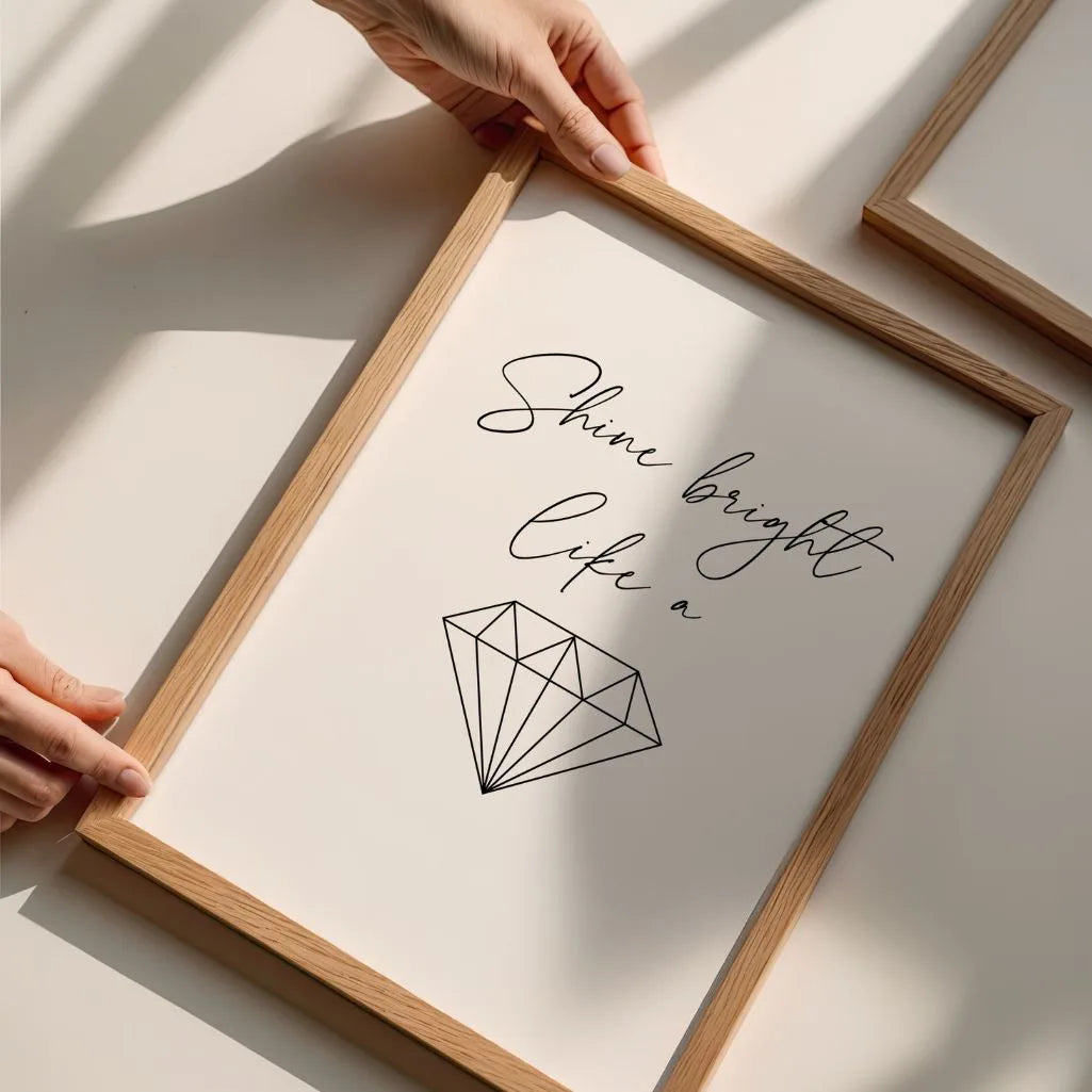 Plakat Świeć jasno jak diament