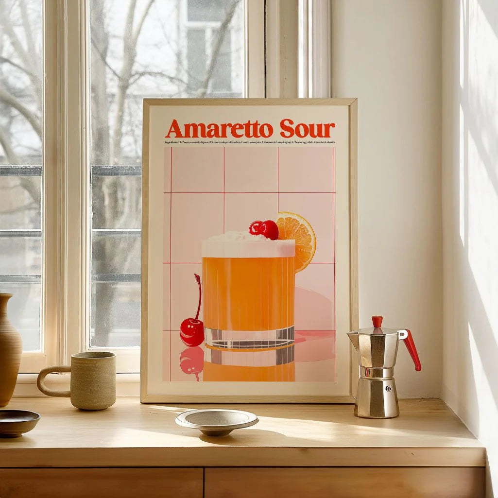 Plakat Koktajl Amaretto Sour