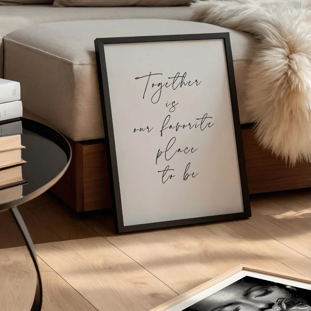 Plakat Together to nasze ulubione miejsce do bycia