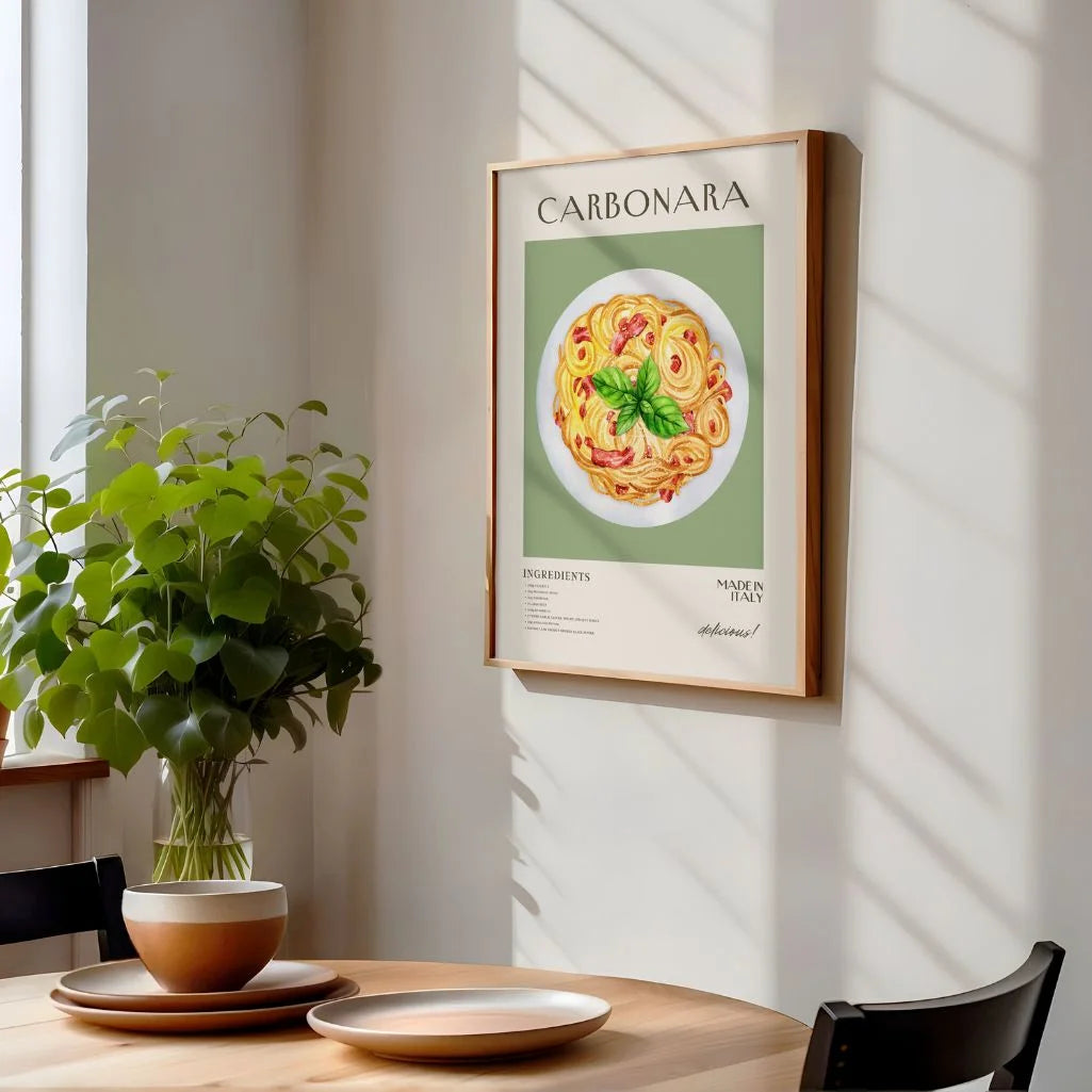 Plakat Makaron Carbonara
