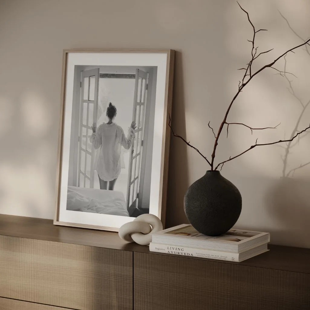 Morning at the Open Window Poster