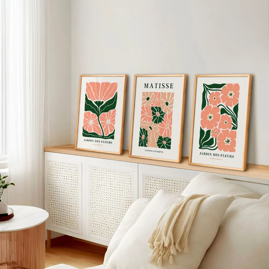 Henri Matisse Découpé Botanical Set of 3 Posters