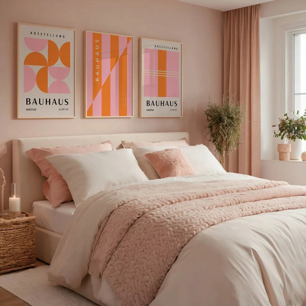 Weimar Color Energy Bauhaus Poster Set of 3