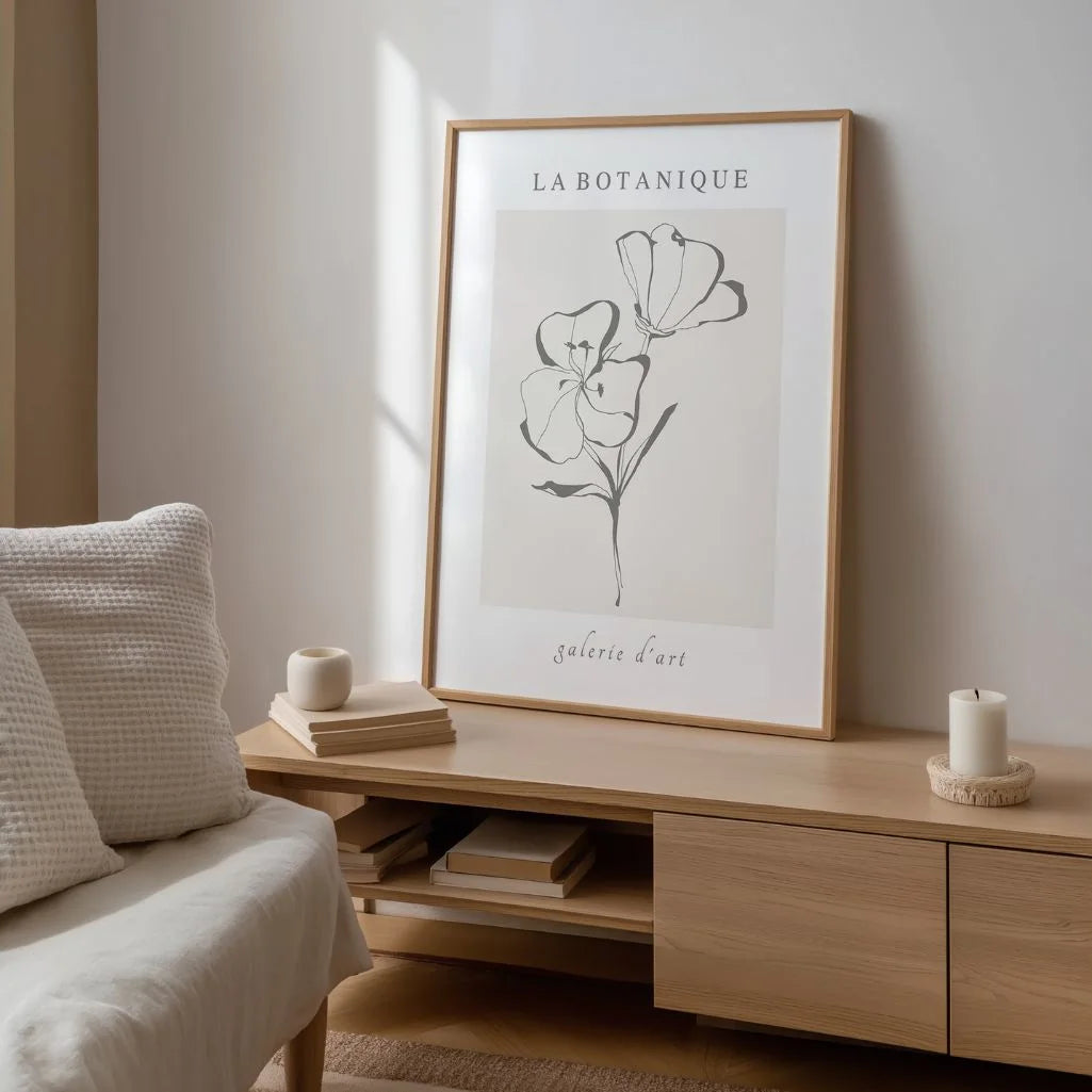 Plakat Kwiatowa Linia Elegancja