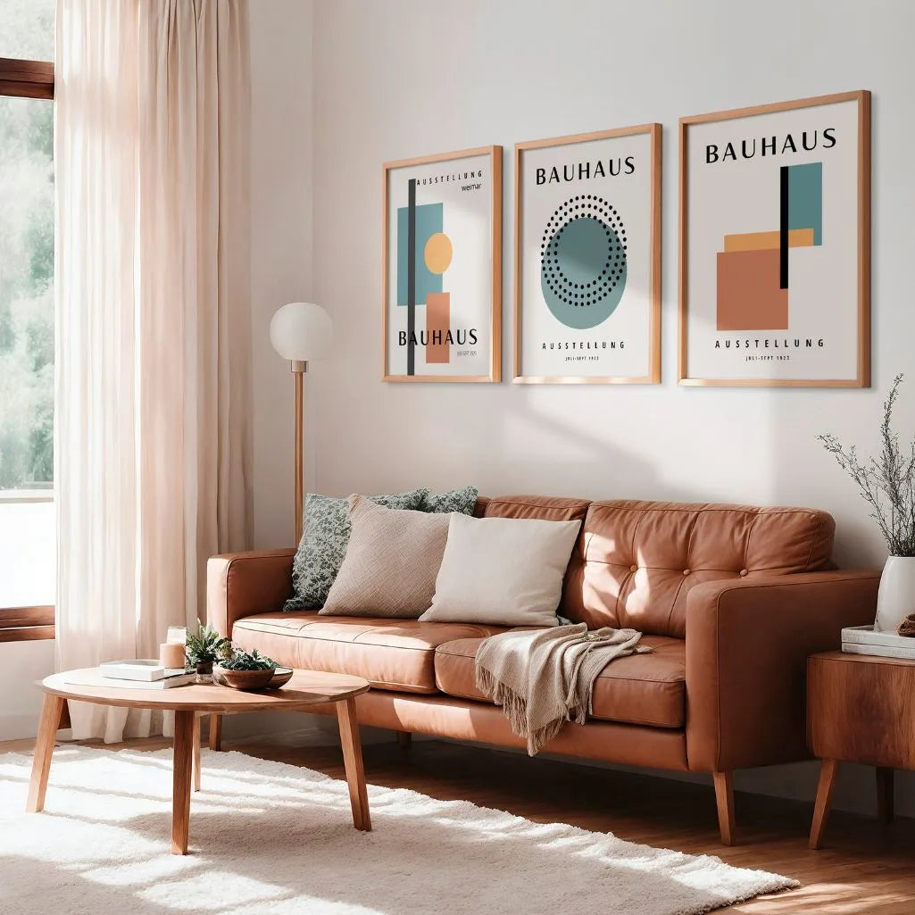 Weimar Form Contrast Bauhaus Poster Set of 3