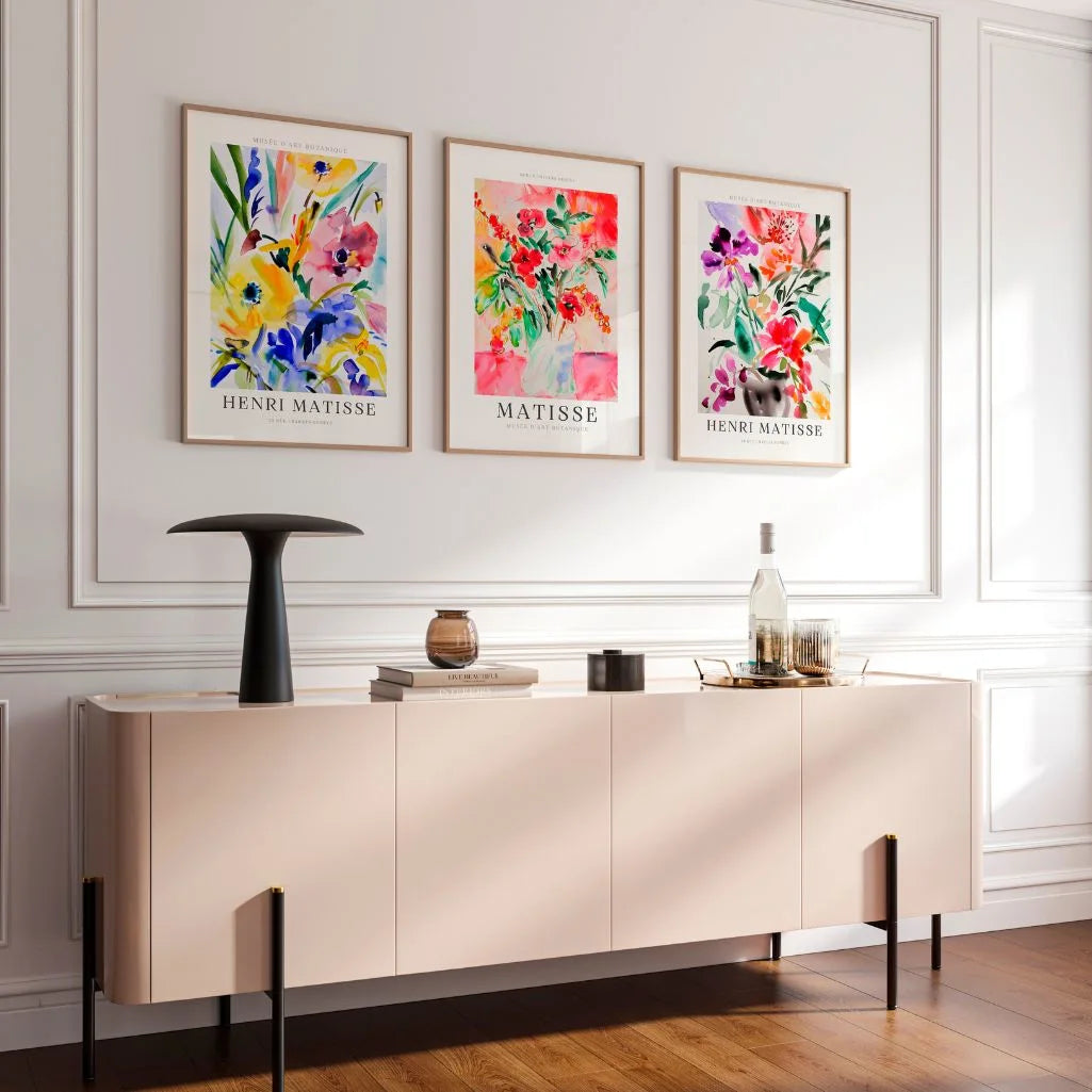 Henri Matisse Bright Botanical Garden Set of 3 Posters
