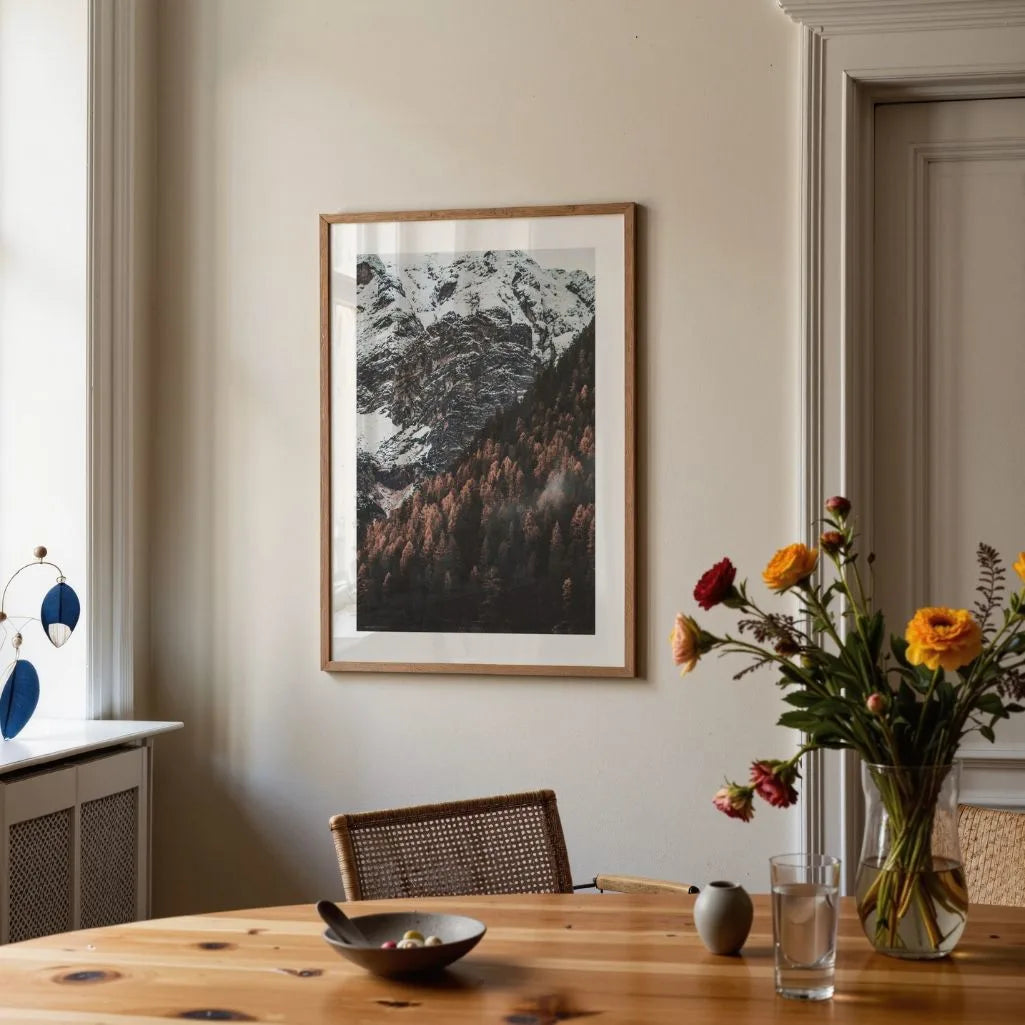 Mountain Contrast Poster