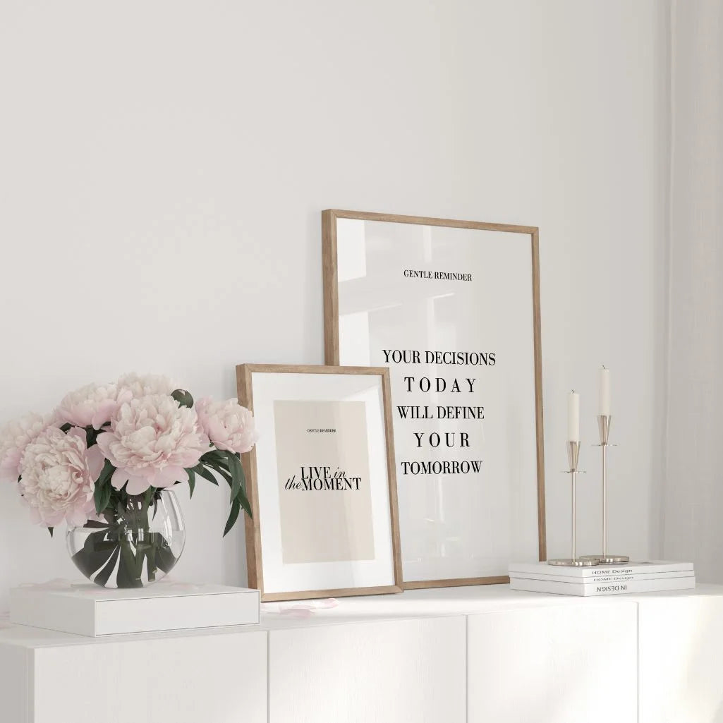 Plakat Twoje decyzje dzisiaj