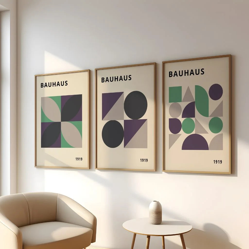 Composition 1919 Bauhaus Poster Set of 3