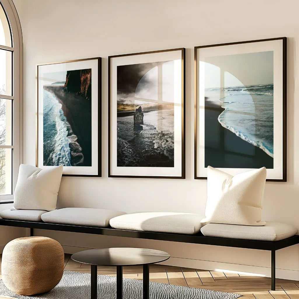 Ocean Landscape Prints – Minimal Coastal Set of 3