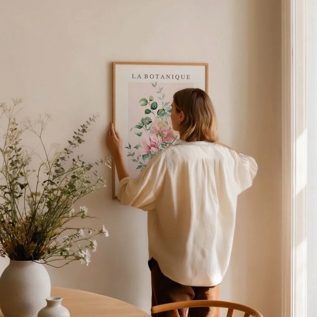 Pastel Rose Garden Poster