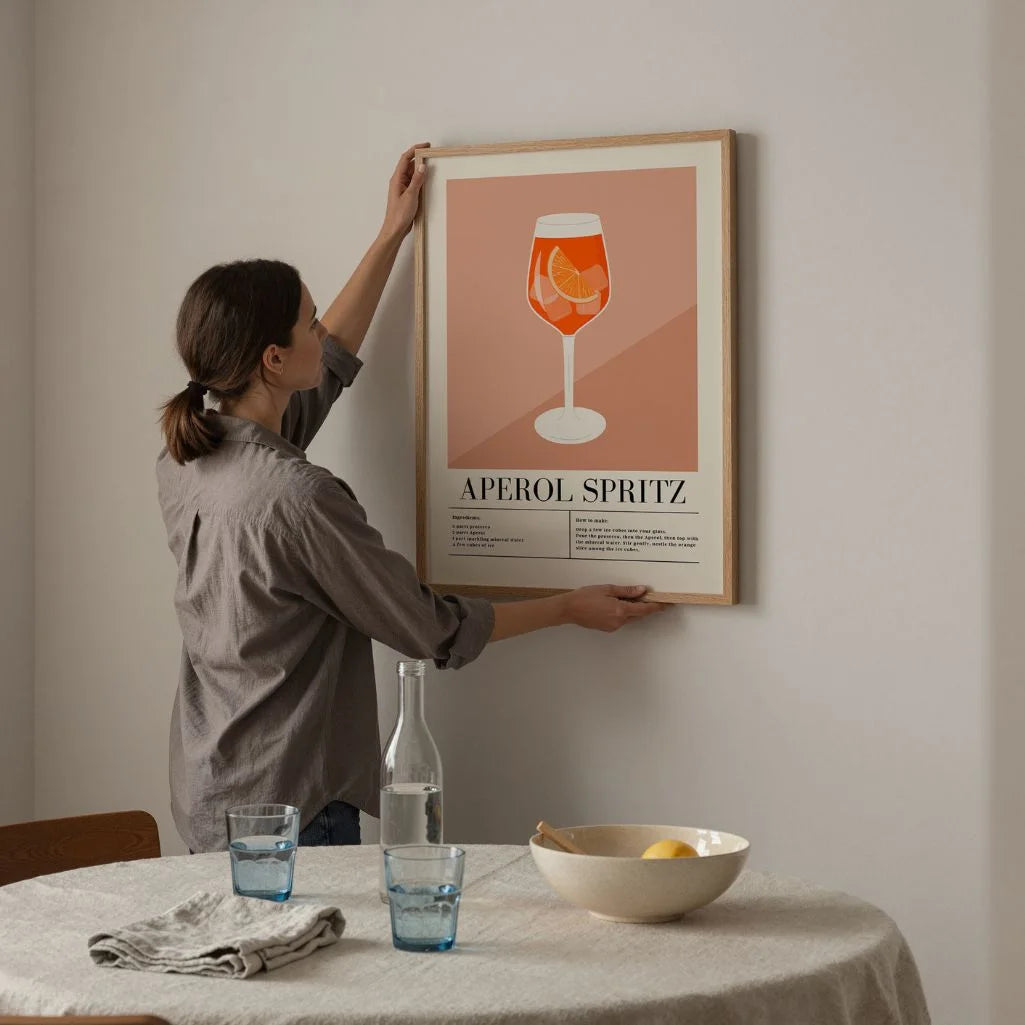 Plakat graficzny Aperol Spritz