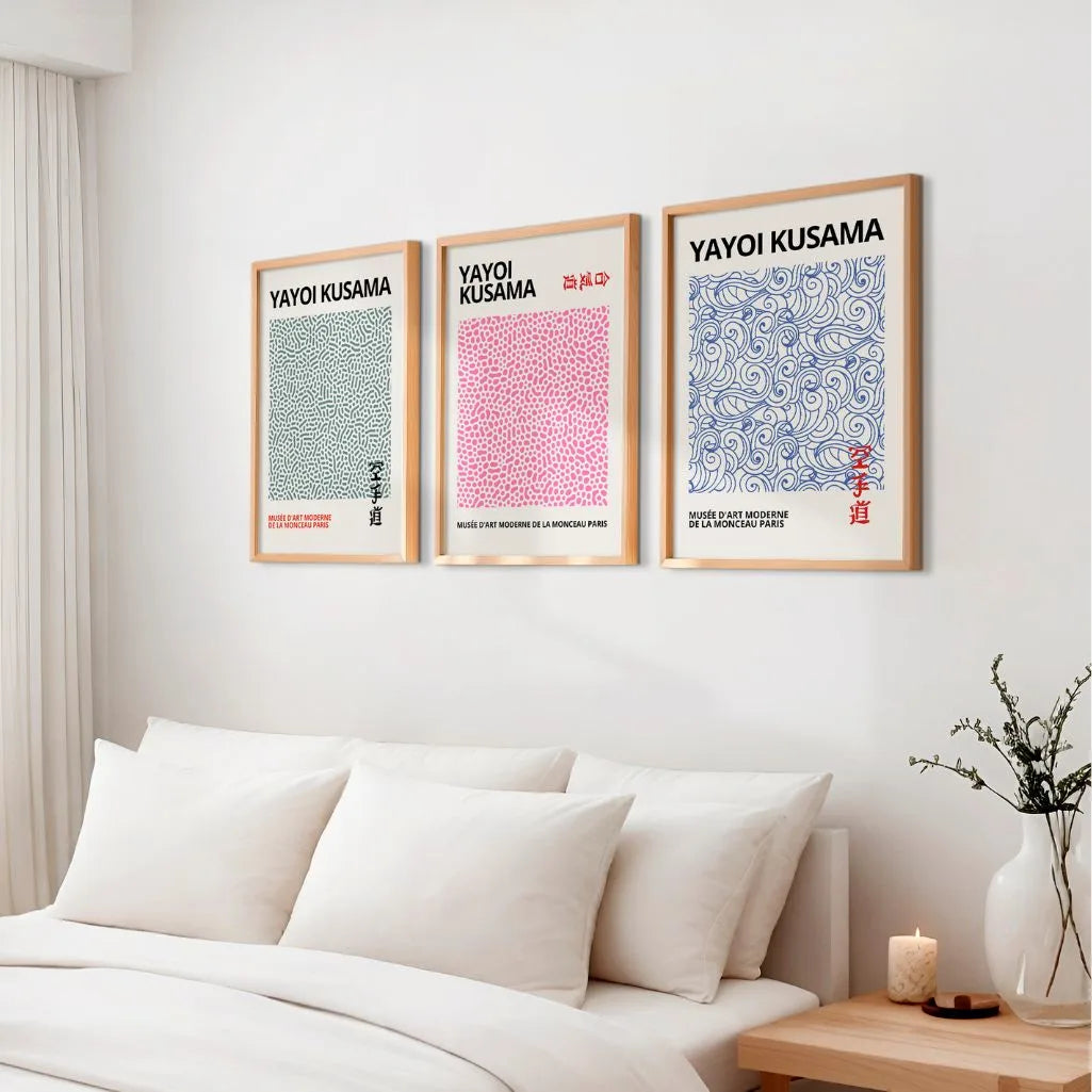 Organic Line Pattern Art Prints – Minimal Abstract Set of 3