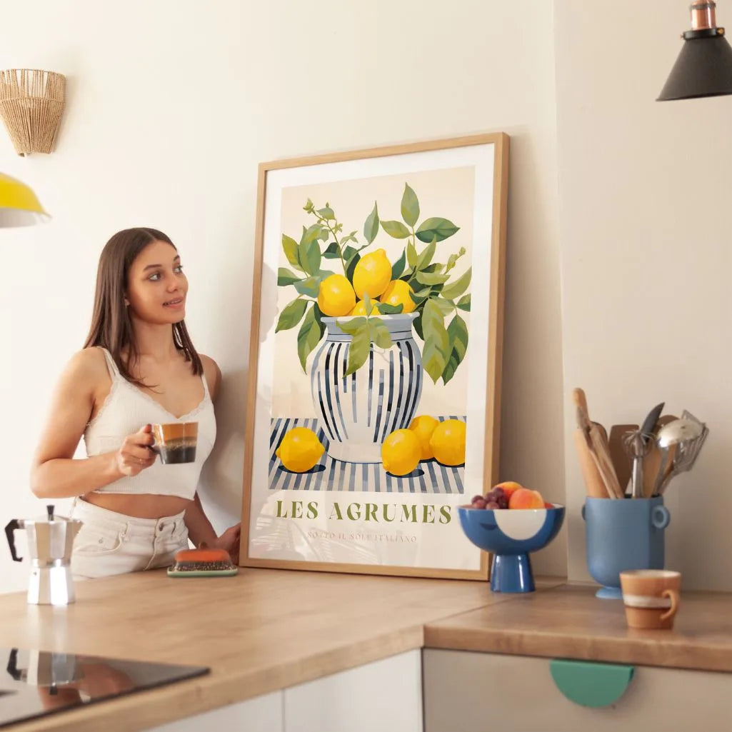 Plakat Wazon z Cytrynami