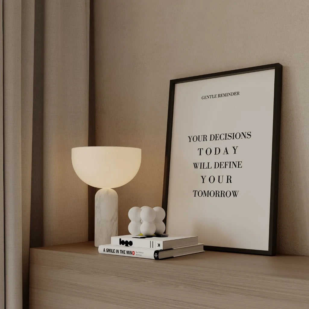 Plakat Twoje decyzje dzisiaj