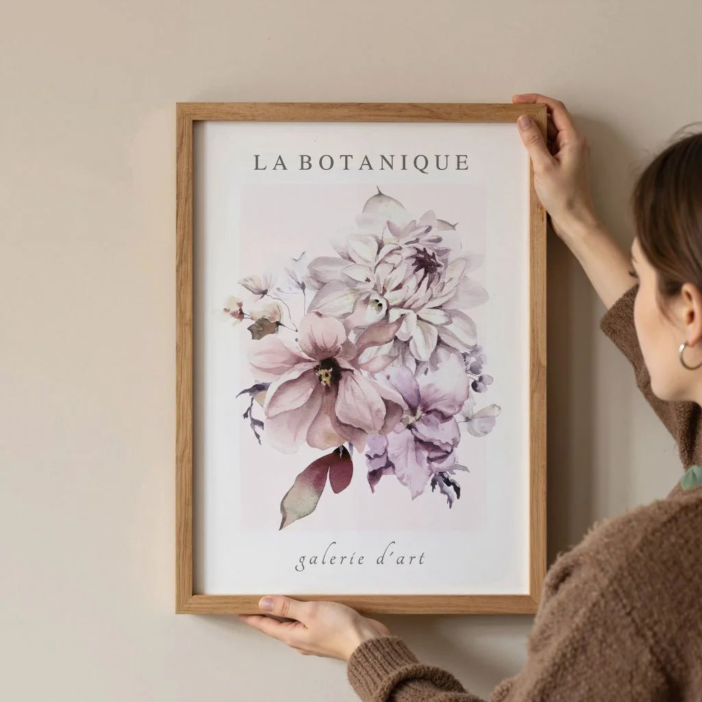 Pastel Watercolour Bouquet Poster