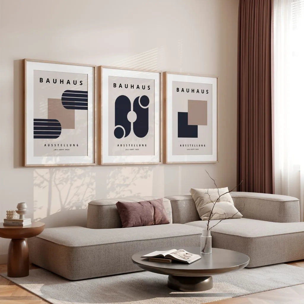 Bauhaus Weimar Plane Balance Set of 3 Posters