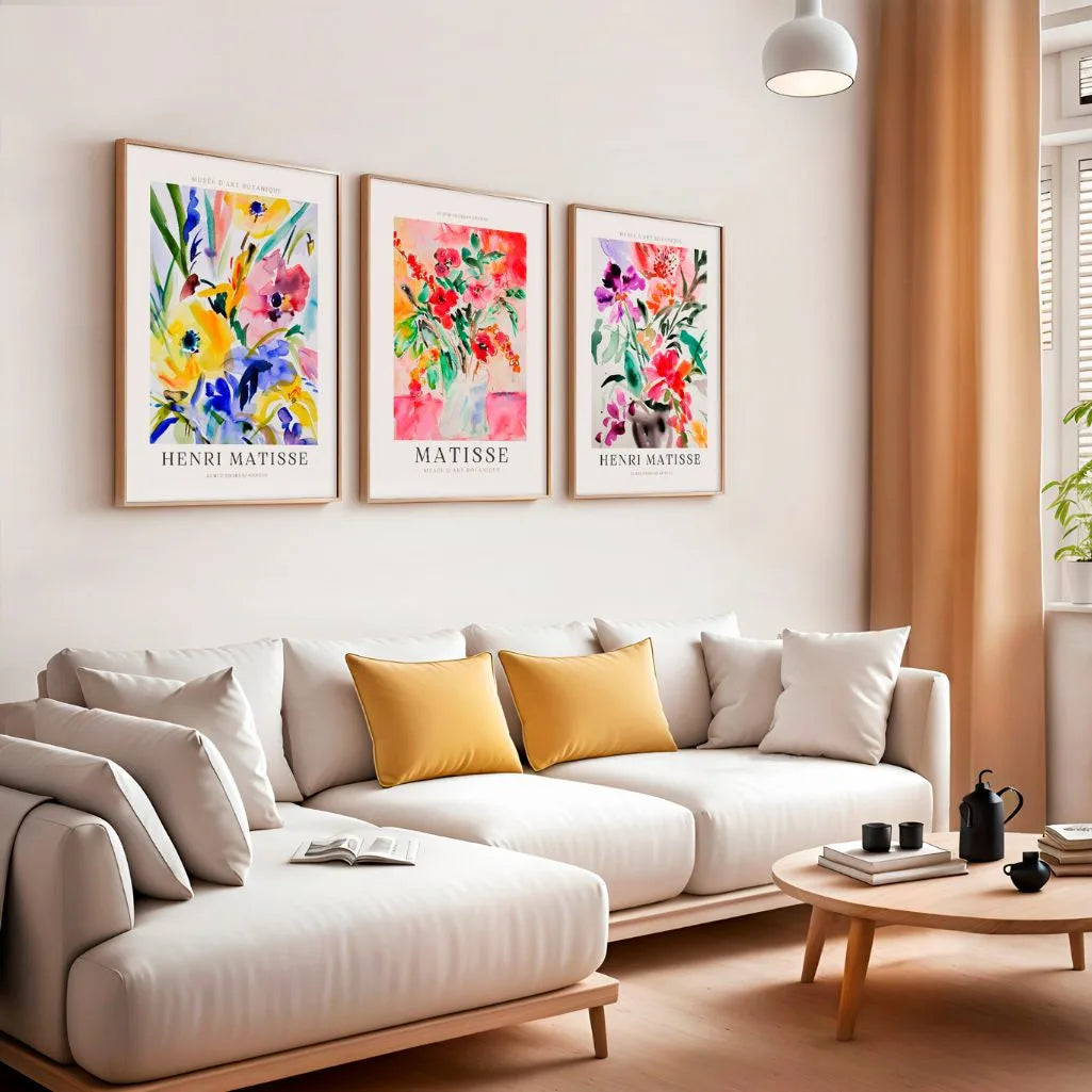 Henri Matisse Bright Botanical Garden Set of 3 Posters