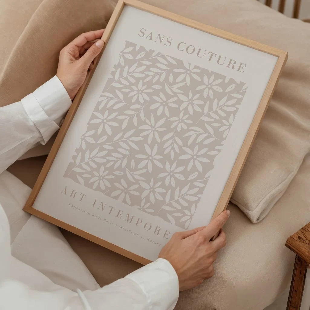Sans Couture Floral Poster