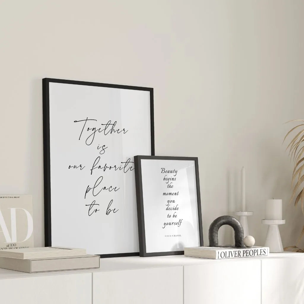 Plakat Together to nasze ulubione miejsce do bycia