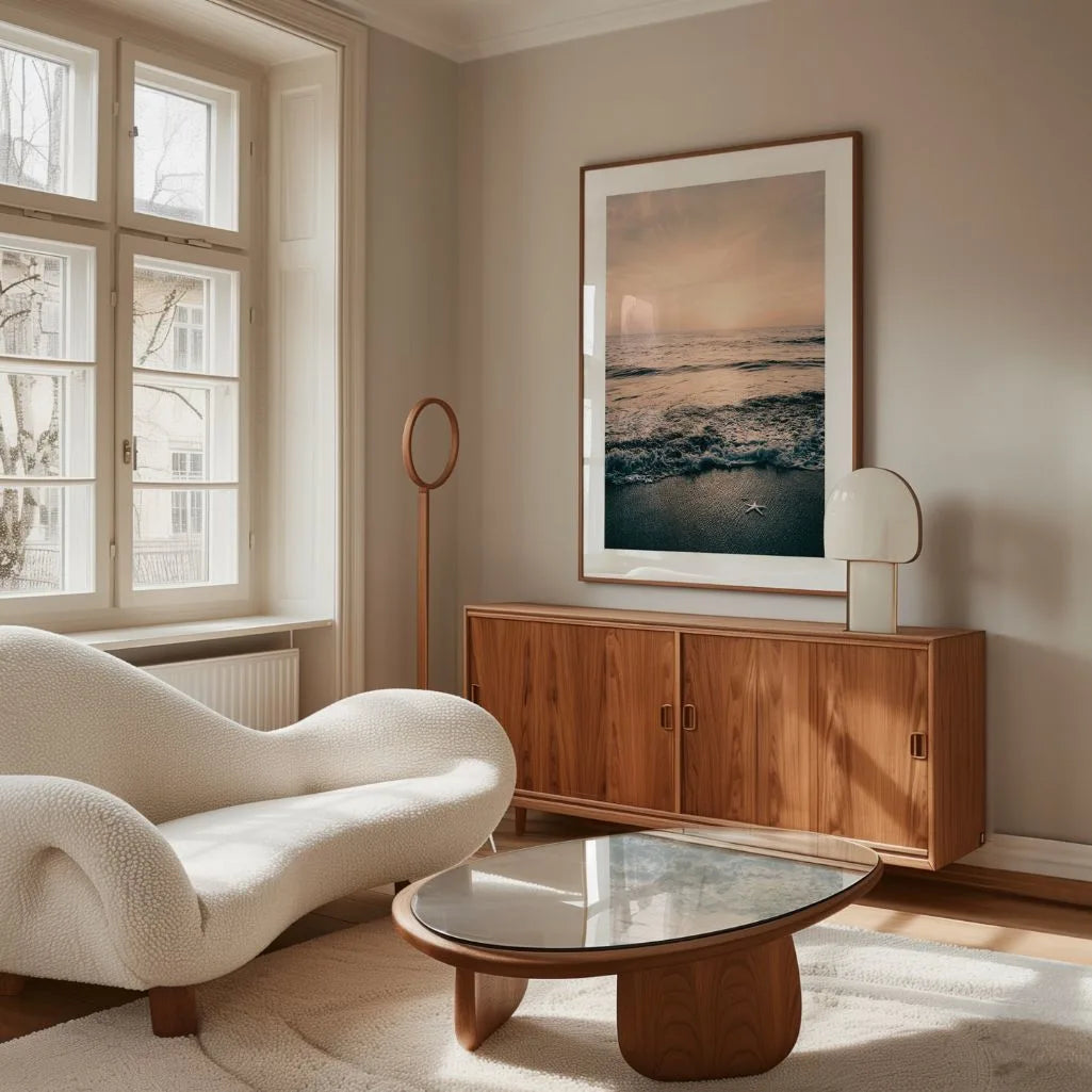 Beach at Sunrise Poster