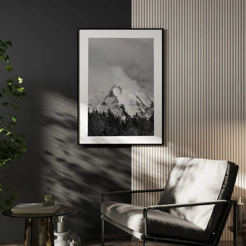 Misty Mountain Peak Poster