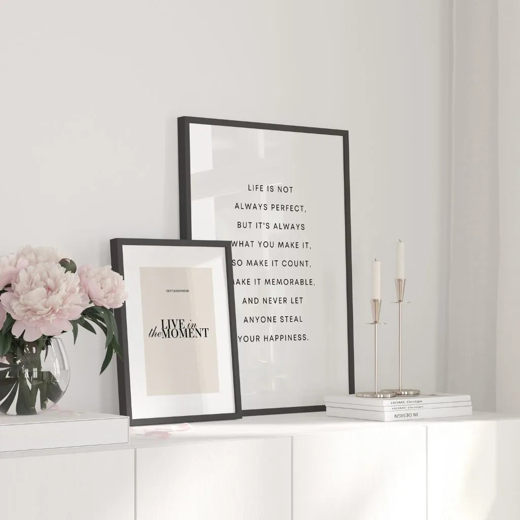 Plakat Życie nie zawsze jest idealne