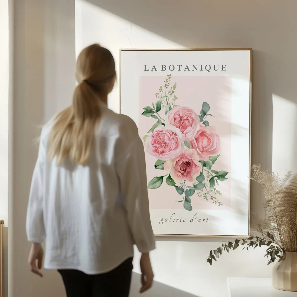 Pastel Rose Bouquet Poster