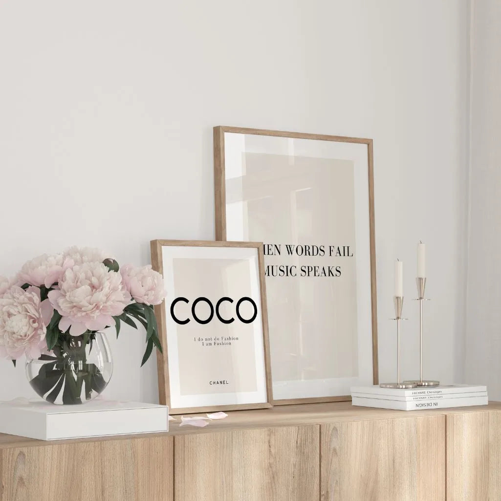 Plakat "Kiedy słowa zawodzą, muzyka mówi"