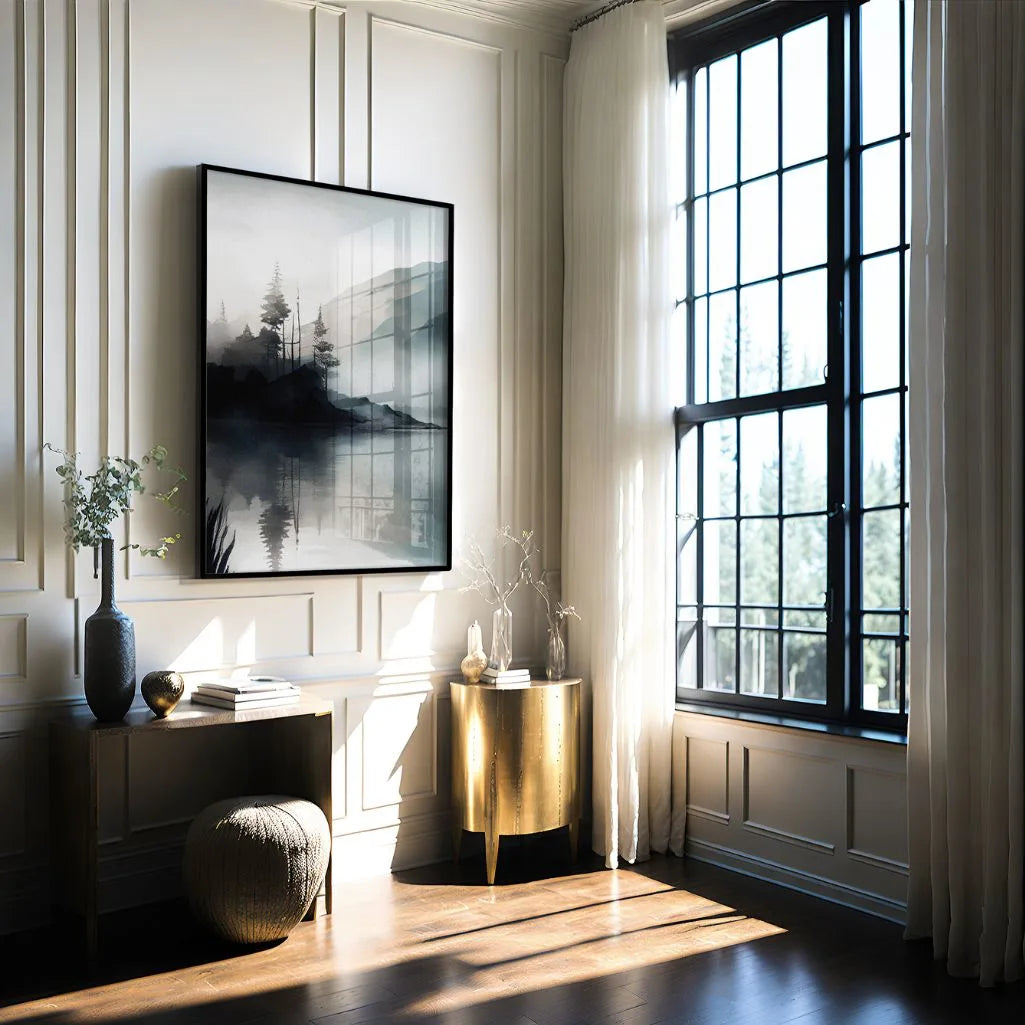 Misty Forest Island Poster