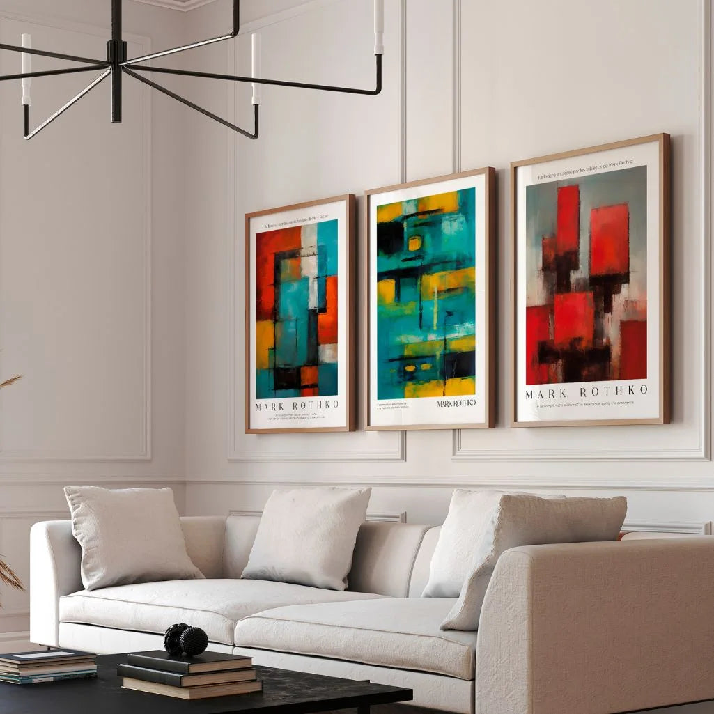 Rothko-Inspired Abstract Art Print - Modern Color Block Wall Art