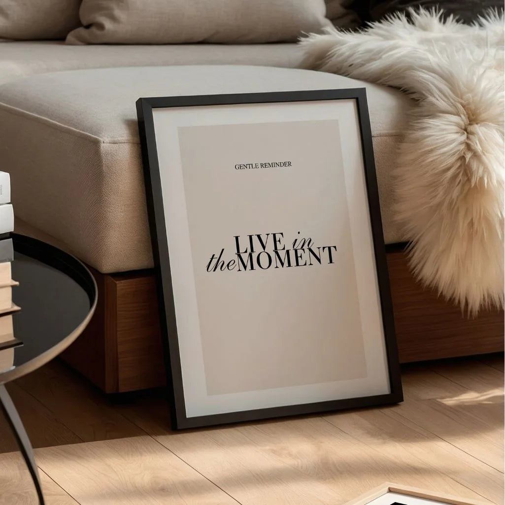 Plakat „Żyj chwilą”