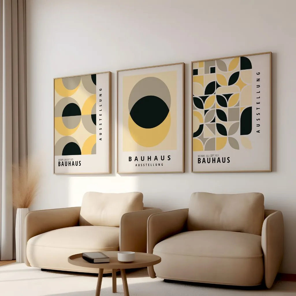 Weimar Form Dialogue Bauhaus Poster Set of 3